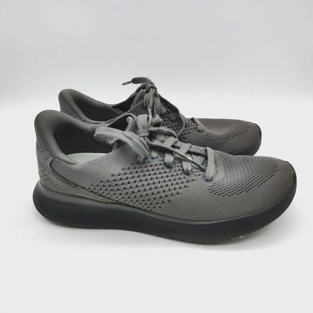 Kizik Lima Graphite Grey Knit Easy On Womens Shoes Size 6.5 Men's 5